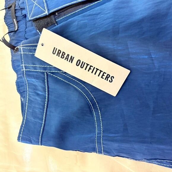 Silence + Noise Blue Reflective Jogger Pants Size 0 - Picture 5 of 13